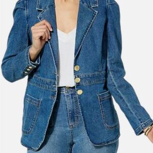 Stylish Blue Denim Blazer